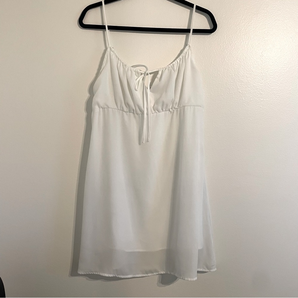 Lulus White Eyelet Mini dress